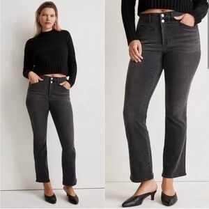 Madewell Mid Rise Kick Out Crop Jeans in Beckley Wash Size 30